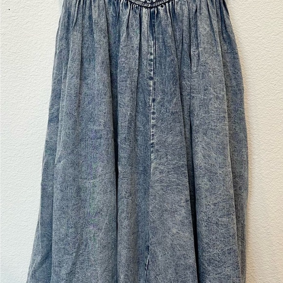 Oli & Hali Washed Blue Wide Leg Jumpsuit - Picture 9 of 9